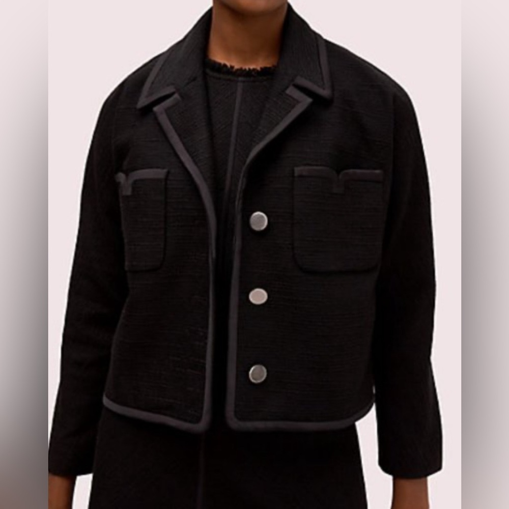 Kate Spade Black Blazer with Silver Buttons